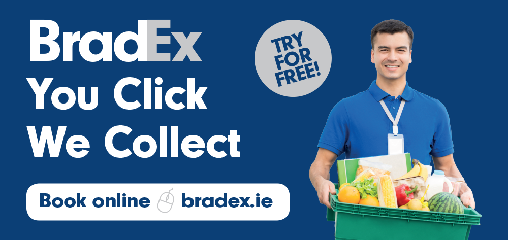 BradEx You Click We Collect Slogan